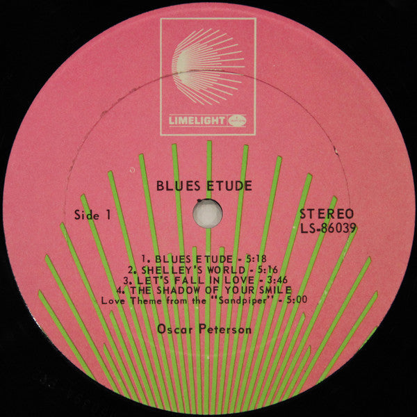 Oscar Peterson - Blues Etude (Vinyl, LP, Album, Repress, Stereo)