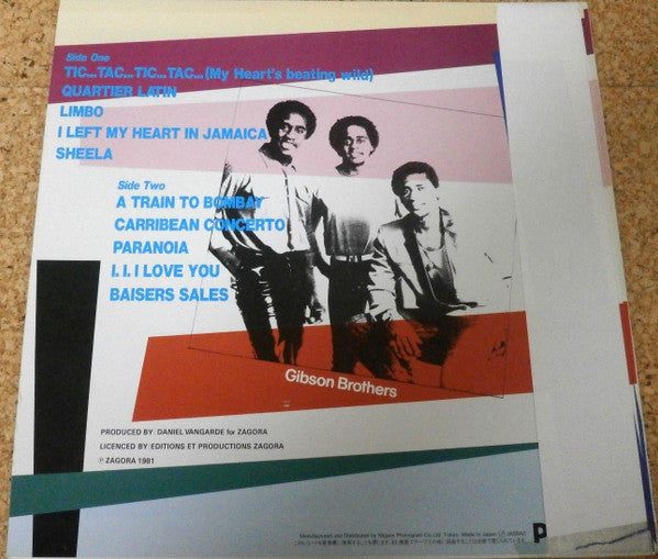 Gibson Brothers - Tic...Tac...Tic...Tac... (My Heart's Beating Wild) (Vinyl, LP, Album) Very Good (VG) / Good Plus (G+)