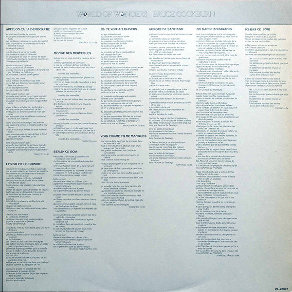 Bruce Cockburn - World Of Wonders (Vinyl, LP, Album, Promo) Very Good (VG) / Very Good (VG)