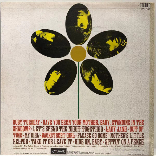 The Rolling Stones - Flowers (Vinyl, LP, Compilation, Stereo) Very Good (VG) / Very Good (VG)