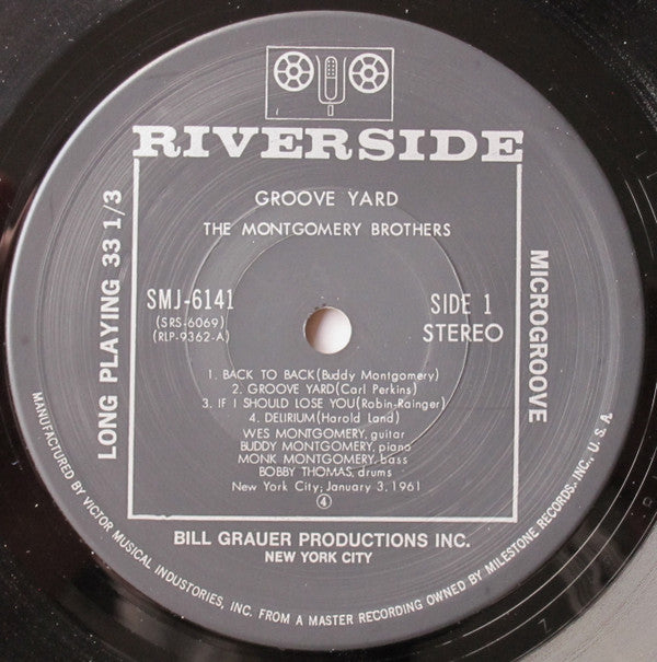 The Montgomery Brothers - Groove Yard (Vinyl, LP, Album, Reissue, Stereo) Very Good (VG) / Very Good (VG)