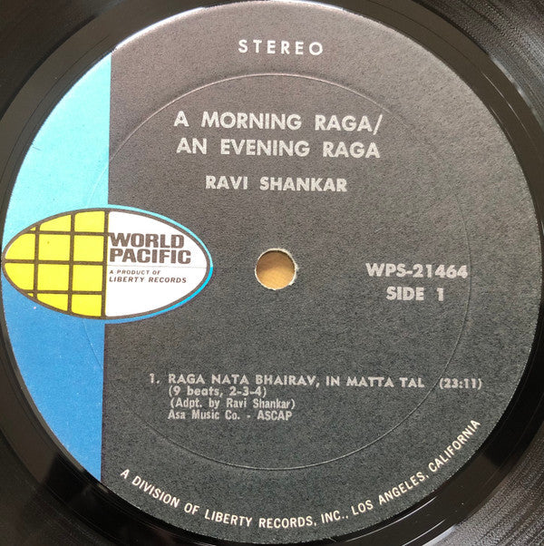 Ravi Shankar - A Morning Raga / An Evening Raga (Vinyl, LP, Album, Reissue) Good Plus (G+) / Very Good (VG)