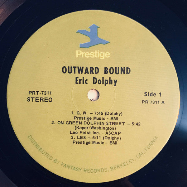 Eric Dolphy Quintet - Outward Bound (LP, Album, Reissue, Stereo) - Very Good Plus (VG+) / Very Good (VG)