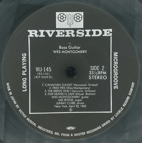 Wes Montgomery - Boss Guitar (Vinyl, LP, Album, Reissue, Stereo) Very Good Plus (VG+) / Very Good Plus (VG+)