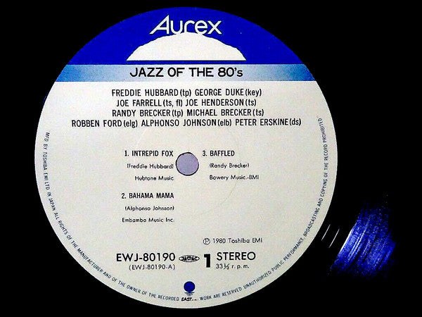 Various - Aurex Jazz Festival '80 – Jazz Of The 80's (Vinyl, LP, Album, Stereo) Very Good Plus (VG+) / Very Good Plus (VG+)