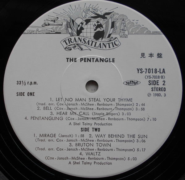 Pentangle - The Pentangle (Vinyl, LP, Album, Promo, Reissue) Very Good Plus (VG+) / Good Plus (G+)