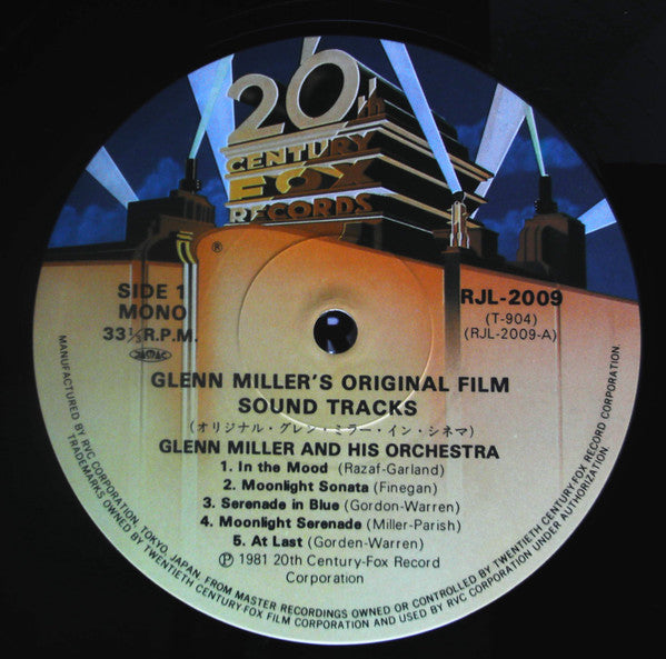 Glenn Miller And His Orchestra - Original Film Sound Tracks (2xVinyl, LP, Compilation, Mono) Very Good (VG) / Good Plus (G+)