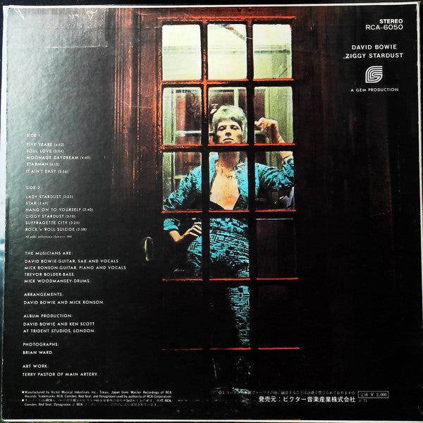David Bowie - The Rise And Fall Of Ziggy Stardust And The Spiders From Mars (Vinyl, LP, Album) Very Good Plus (VG+) / Very Good Plus (VG+)