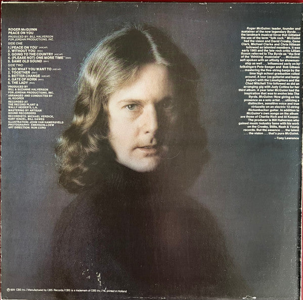 Roger McGuinn - Peace On You (Vinyl, LP, Album) Very Good Plus (VG+) / Very Good (VG)