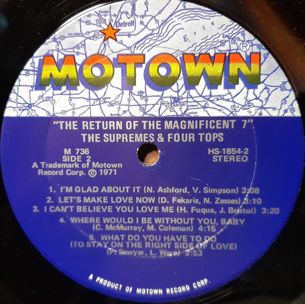 The Supremes - The Return Of The Magnificent Seven (Vinyl, LP, Album) Very Good (VG) / Very Good (VG)