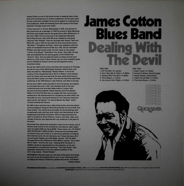 The James Cotton Blues Band - Dealing With The Devil (Vinyl, LP, Album) Very Good (VG) / Very Good (VG)