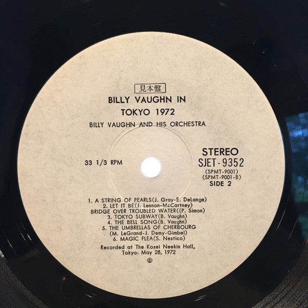 Billy Vaughn And His Orchestra - Billy Vaughn In Tokyo 1972 (2xVinyl, LP, Album) Very Good Plus (VG+) / Very Good Plus (VG+)