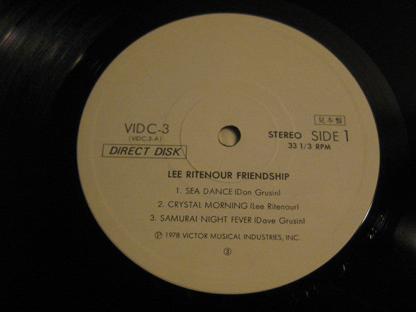 Lee Ritenour - Friendship (Vinyl, LP, Album, Promo) Very Good Plus (VG+) / Good Plus (G+)