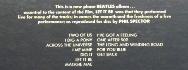The Beatles - Let It Be (Vinyl, LP, Album, Stereo)