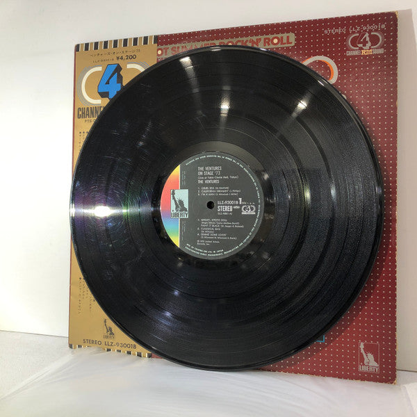The Ventures - On Stage '73 (2xVinyl, LP, Album, Stereo, Quadraphonic) Very Good Plus (VG+) / Very Good (VG)
