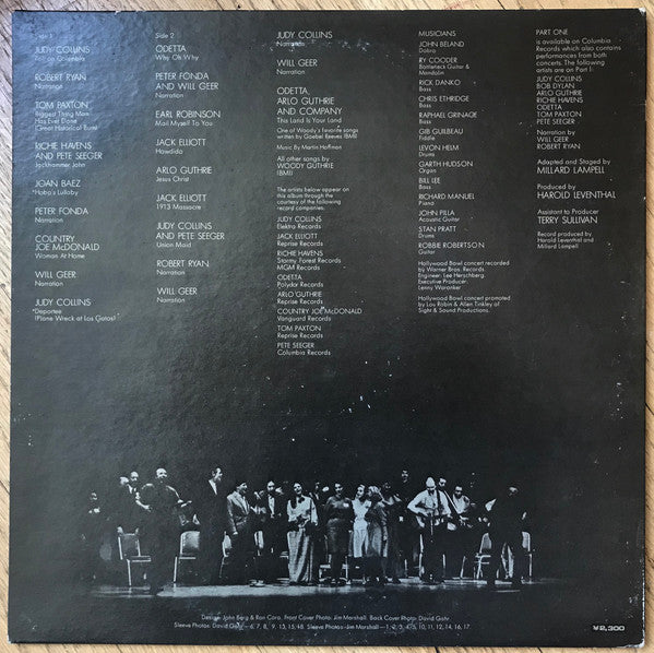 Various - A Tribute To Woody Guthrie Part Two (Vinyl, LP, Album) Near Mint (NM or M-) / Near Mint (NM or M-)