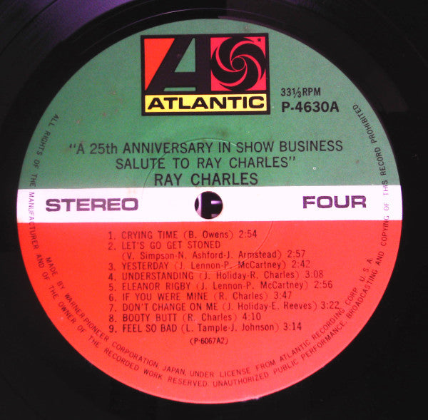 Ray Charles - A 25th Anniversary In Show Business Salute To Ray Charles (2xVinyl, LP, Compilation) Very Good Plus (VG+) / Very Good Plus (VG+)