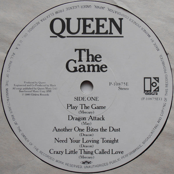 Queen - The Game (Vinyl, LP, Album, Stereo)