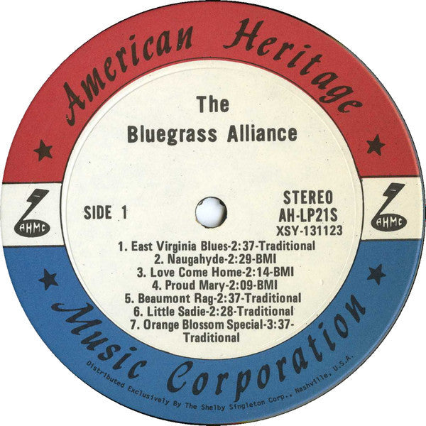The Bluegrass Alliance - The Bluegrass Alliance (Vinyl, LP, Album) Very Good Plus (VG+) / Very Good Plus (VG+)