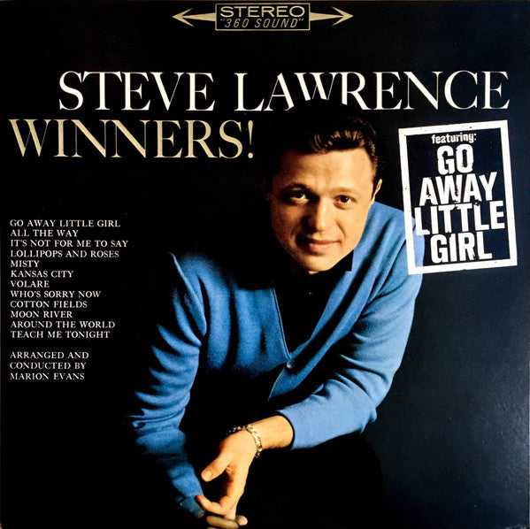 Steve Lawrence (2) - Winners! (Vinyl, LP, Album, Reissue, Stereo) Very Good Plus (VG+) / Near Mint (NM or M-)