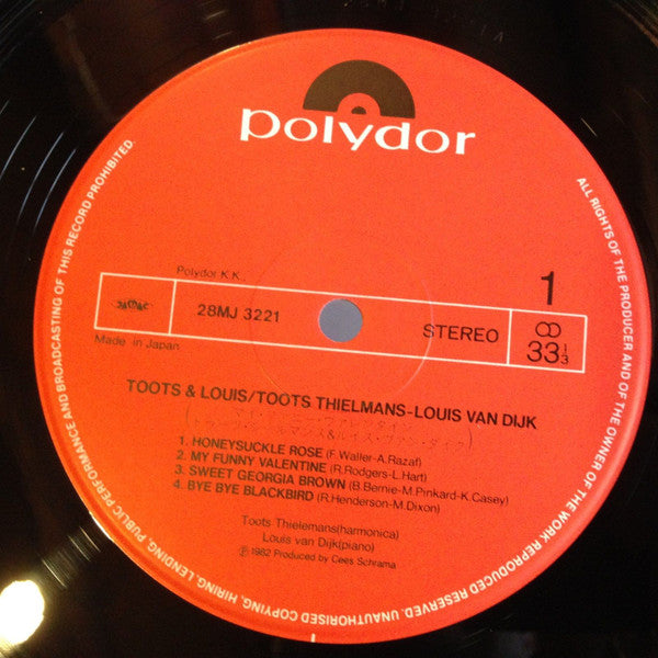 Toots Thielemans - Toots & Louis (Vinyl, LP, Album)