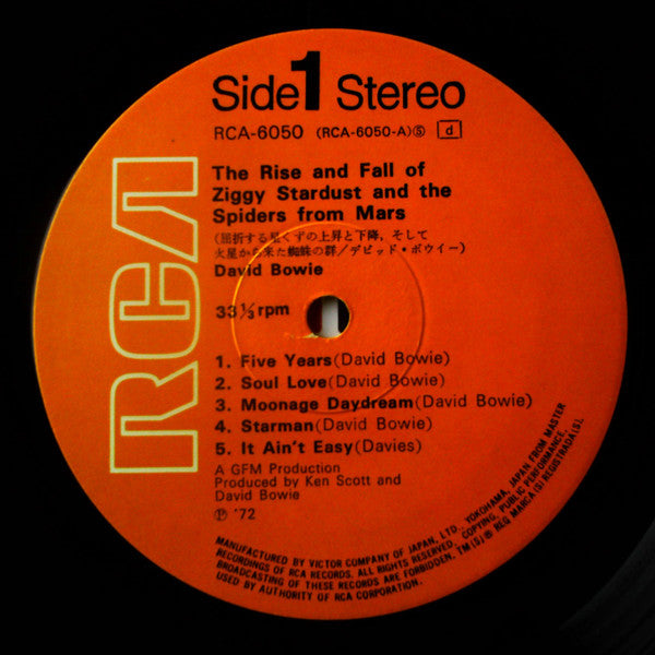 David Bowie - The Rise And Fall Of Ziggy Stardust And The Spiders From Mars (Vinyl, LP, Album) Very Good Plus (VG+) / Very Good Plus (VG+)