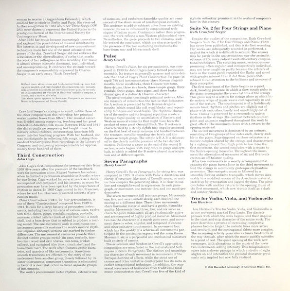 John Cage - Pulse (Works For Percussion And Strings) (Vinyl, LP, Album, Reissue, Remastered, Stereo) Very Good Plus (VG+) / Near Mint (NM or M-)