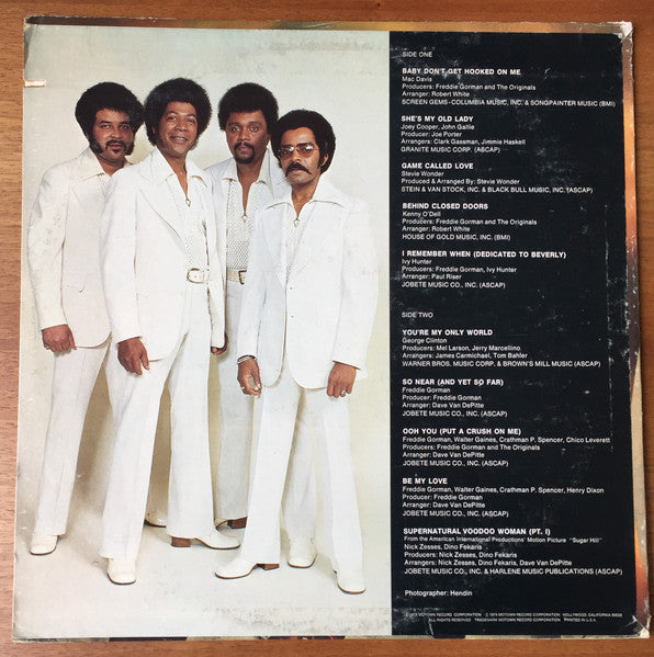 The Originals - Game Called Love (Vinyl, LP, Album) Good Plus (G+) / Very Good (VG)