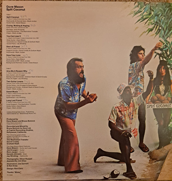 Dave Mason - Split Coconut (Vinyl, LP, Album) Very Good (VG) / Very Good Plus (VG+)