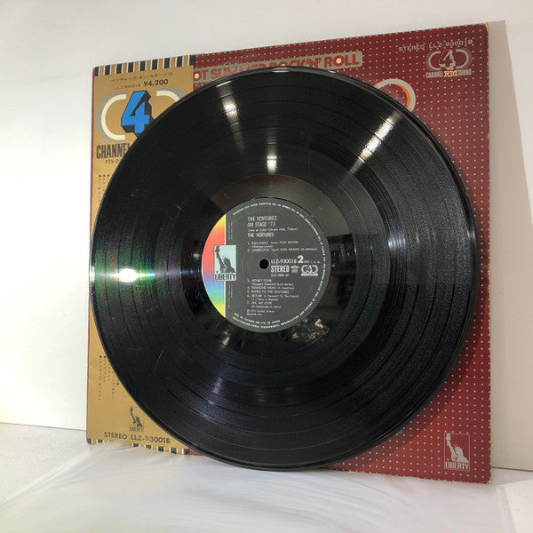 The Ventures - On Stage '73 (2xVinyl, LP, Album, Stereo, Quadraphonic) Very Good Plus (VG+) / Very Good (VG)