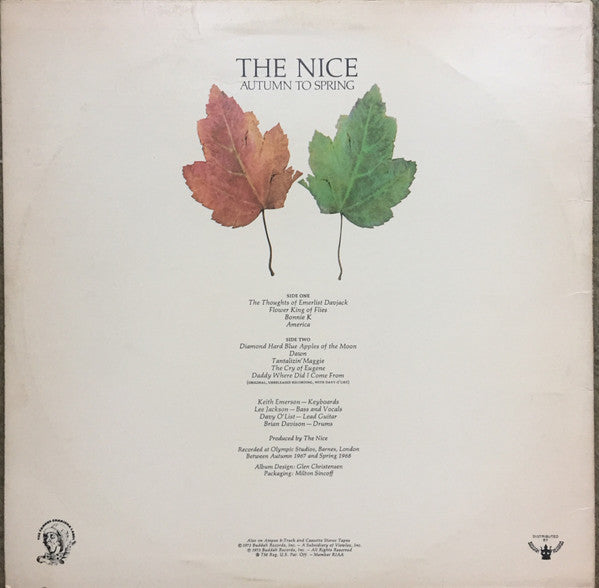 The Nice - Autumn To Spring (Vinyl, LP, Album, Compilation, Stereo) Very Good (VG) / Near Mint (NM or M-)