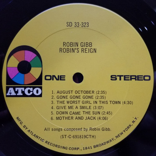 Robin Gibb - Robin's Reign (Vinyl, LP, Album) Very Good Plus (VG+) / Very Good (VG)