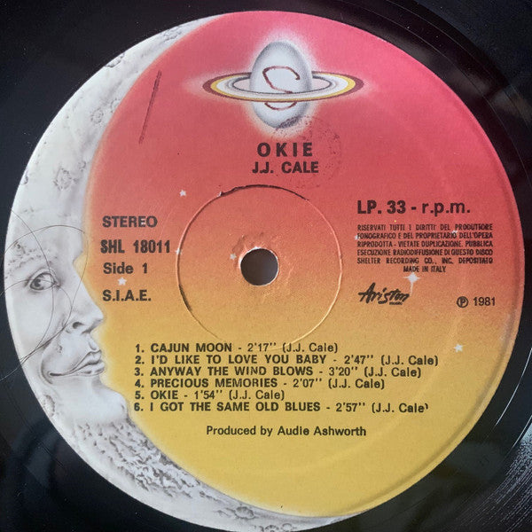 J.J. Cale - Okie (Vinyl, LP, Misprint, Reissue, Stereo) Very Good Plus (VG+) / Very Good (VG)