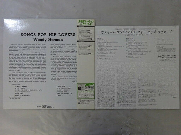 Woody Herman - Songs For Hip Lovers (Vinyl, LP, Album, Reissue, Mono) Very Good Plus (VG+) / Very Good Plus (VG+)