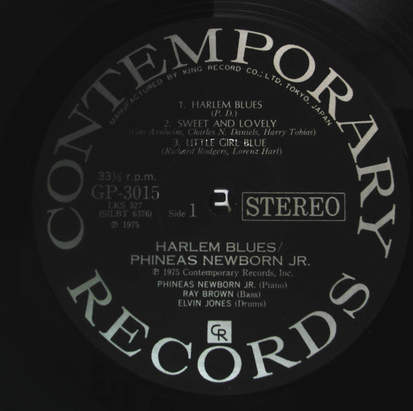 Phineas Newborn Jr. - Harlem Blues (Vinyl, LP, Album, Stereo)