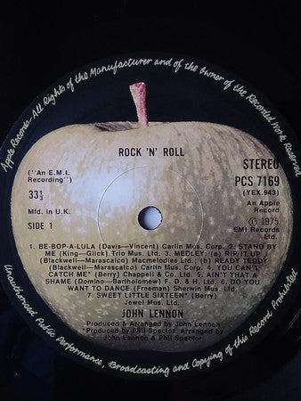 John Lennon - Rock 'N' Roll (Vinyl, LP, Album, Repress) Very Good Plus (VG+) / Very Good (VG)