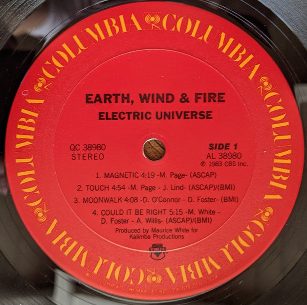 Earth, Wind & Fire - Electric Universe (Vinyl, LP, Album) Very Good (VG) / Good Plus (G+)