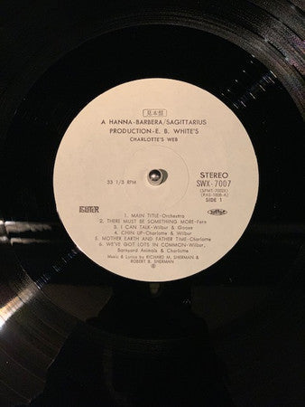 Richard M. Sherman - E.B. White's Charlotte's Web (Original Soundtrack Recording) (Vinyl, LP, Album, Promo) Very Good Plus (VG+) / Very Good (VG)