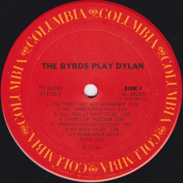 The Byrds - The Byrds Play Dylan (Vinyl, LP, Compilation) Very Good (VG) / Very Good Plus (VG+)