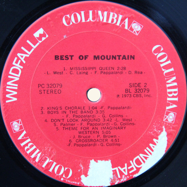 Mountain - The Best Of Mountain (Vinyl, LP, Compilation, Special Edition, Stereo) Very Good (VG) / Good Plus (G+)