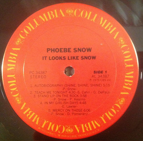 Phoebe Snow - It Looks Like Snow (Vinyl, LP, Album) Very Good (VG) / Very Good (VG)