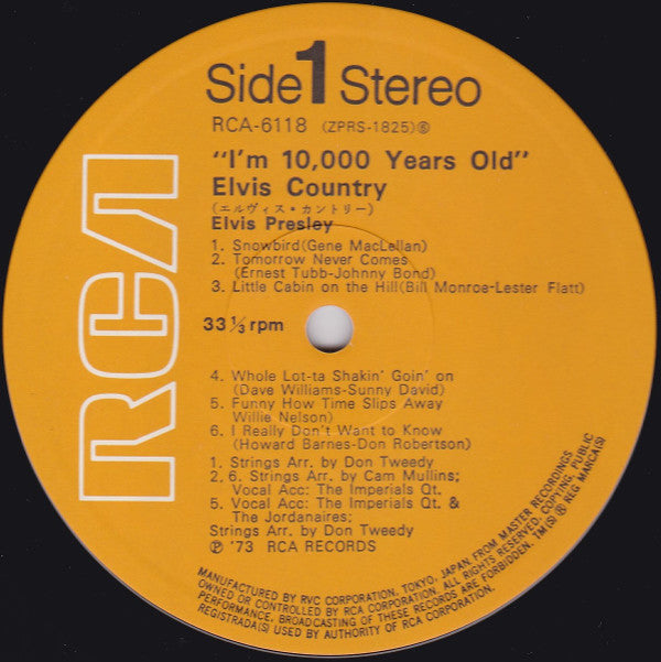 Elvis Presley - "I'm 10,000 Years Old" Elvis Country (Vinyl, LP, Al...
