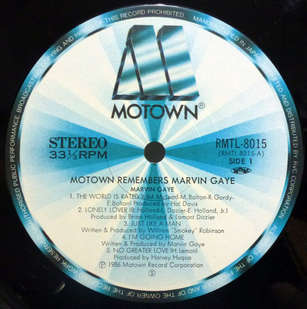 Marvin Gaye - Motown Remembers Marvin Gaye (Vinyl, LP, Album) Very Good Plus (VG+) / Very Good Plus (VG+)