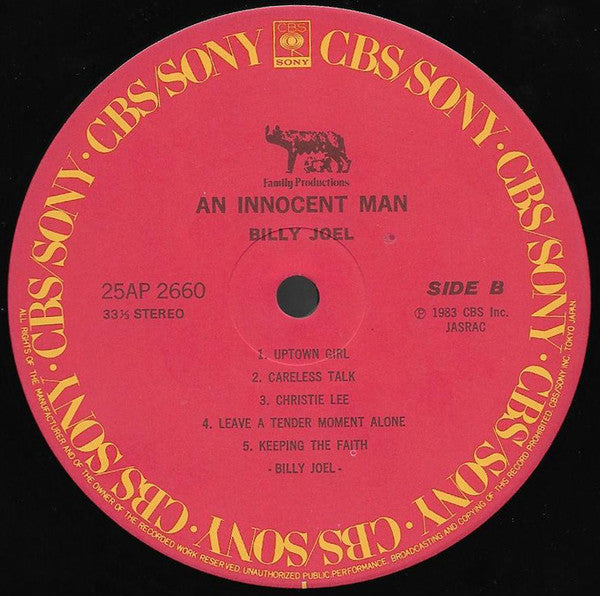 Billy Joel - An Innocent Man (Vinyl, LP, Album)