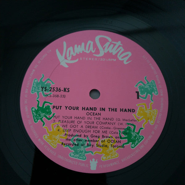 Ocean (3) - Put your hand in the hand (Vinyl, LP, Album, Stereo) Very Good (VG) / Very Good Plus (VG+)