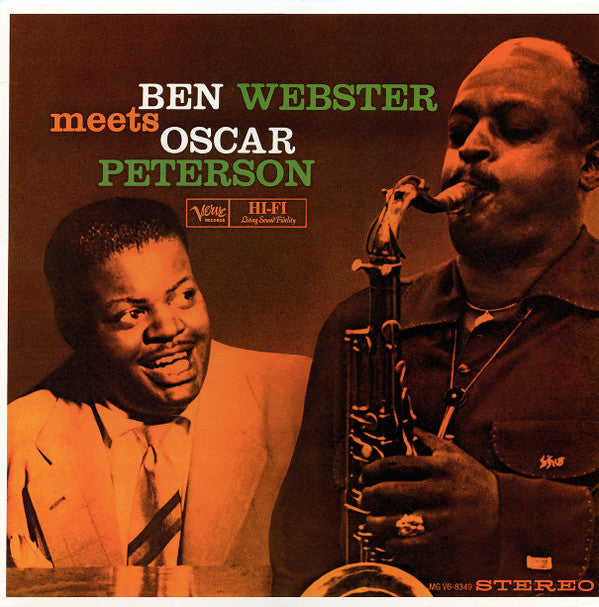 Ben Webster - Ben Webster Meets Oscar Peterson (Vinyl, LP, Album, Reissue, Stereo) Very Good Plus (VG+) / Very Good Plus (VG+)