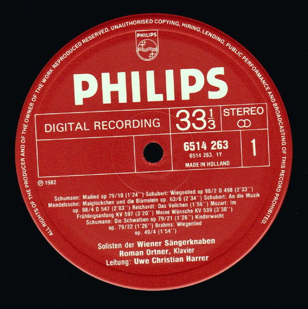 Die Wiener Sängerknaben - Popular Songs And Duets By Great Masters (Vinyl, LP, Album) Very Good (VG) / Very Good (VG)