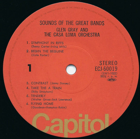 Glen Gray & The Casa Loma Orchestra - Sounds Of The Great Bands! = ビッグバンドテーマ傑作集 Vol.1 (Vinyl, LP, Album, Reissue, Stereo) Very Good Plus (VG+) / Very Good (VG)