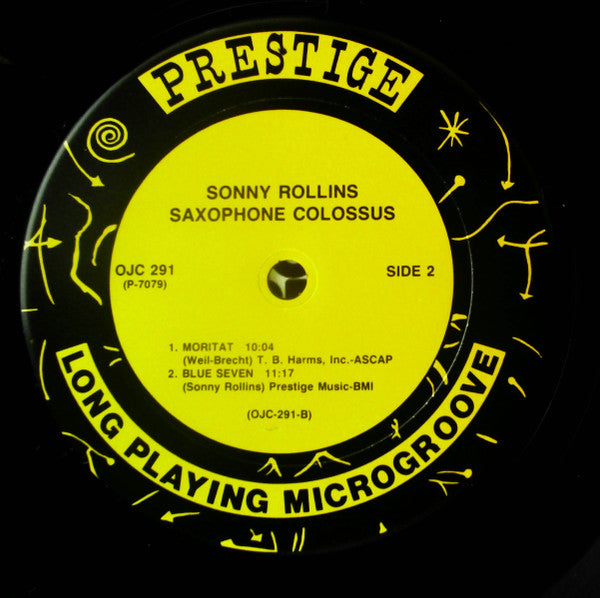 Sonny Rollins - Saxophone Colossus (Vinyl, LP, Album, Reissue, Remastered, Mono) Near Mint (NM or M-) / Very Good Plus (VG+)