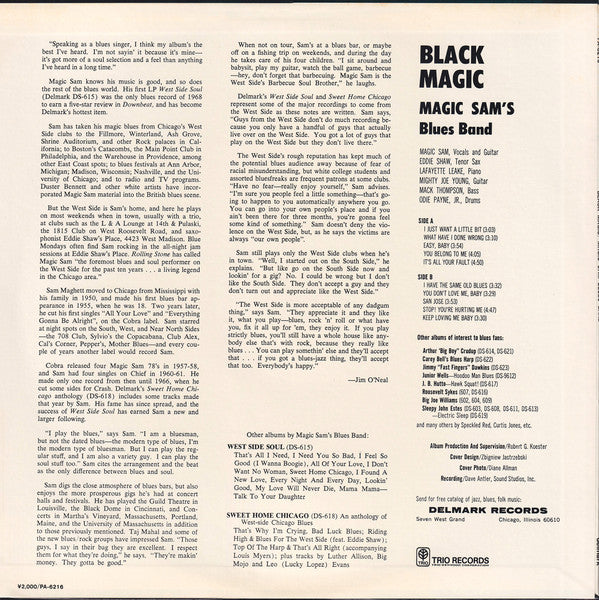 Magic Sam Blues Band - Black Magic (Vinyl, LP, Album, Reissue, Stereo) Very Good Plus (VG+) / Very Good Plus (VG+)